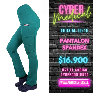 Pantalón Spandex Ripholia Verde Turquesa