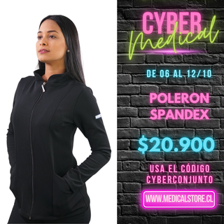 Polerón Spandex Ripholia Negro