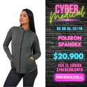 Polerón Spandex Ripholia Gris