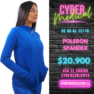 Polerón Spandex Ripholia Azul Rey