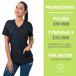 POLERA LYCRA AZUL MARINO 2432