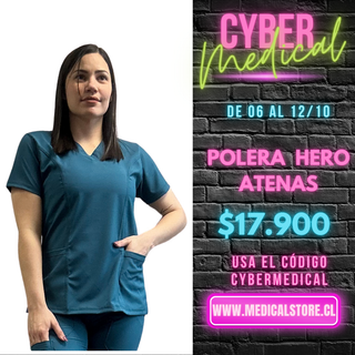 Top Antifluido Verde Petroleo Hero Atenas