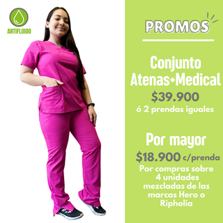 CONJUNTO ANTIFLUIDO FUCSIA HERO (ATENAS + MEDICAL)