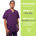 POLERA HOMBRE ANTIFLUIDOS RIPHOLIA MORADO 650