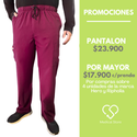 PANTALON RECTO ANTIFLUIDO HOMBRE BURDEO MODELO MADRID