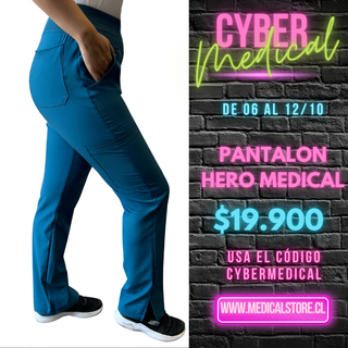 Pantalón Verde Petroleo Hero Medical
