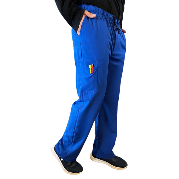 PANTALON RECTO ANTIFLUIDO HOMBRE AZUL REY MODELO MADRID