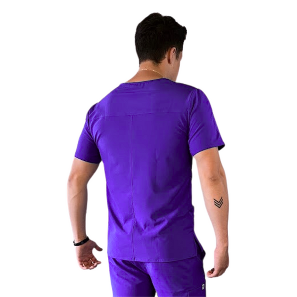 CONJUNTO HOMBRE JOGGER ANTIFLUIDO MORADO MODELO ESPARTA