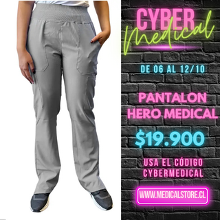 Pantalón Gris Perla Hero Medical