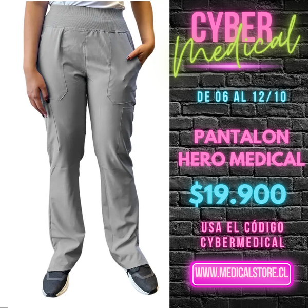 Pantalón Gris Perla Hero Medical