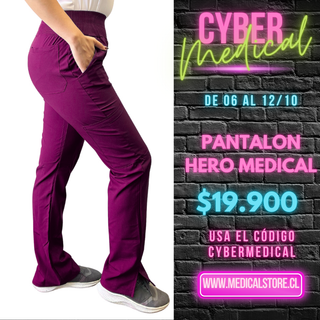 Pantalón Burdeo Hero Medical