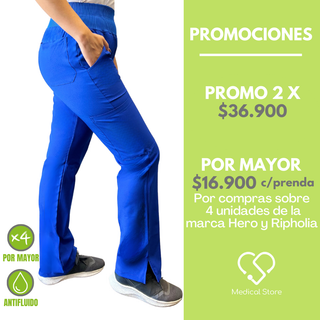 PANTALÓN  AZUL REY HERO MEDICAL