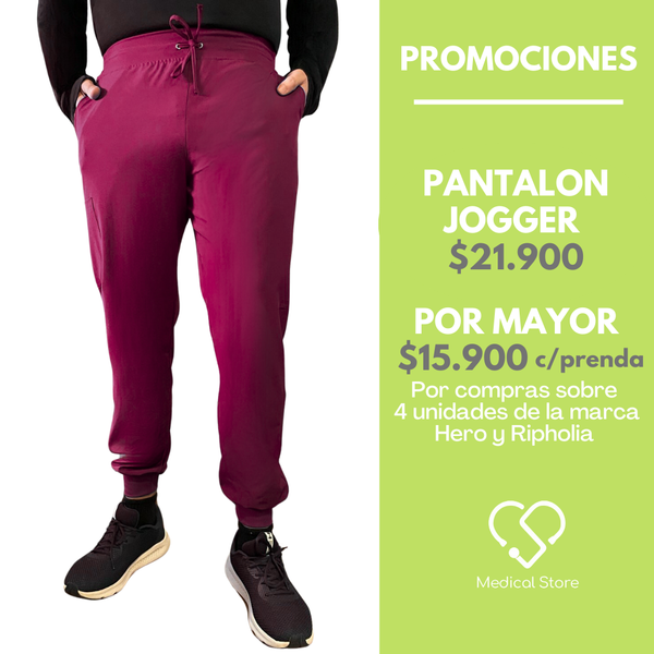 PANTALON JOGGER ANTIFLUIDO HOMBRE BURDEO MODELO ESPARTA