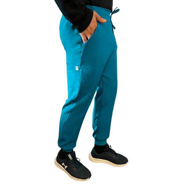 PANTALON JOGGER ANTIFLUIDO HOMBRE VERDE TURQUESA MODELO ESPARTA