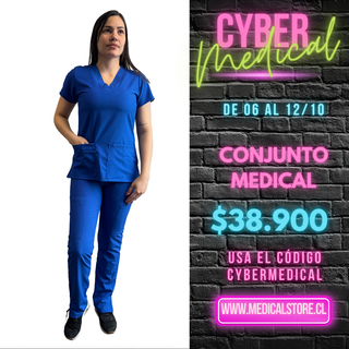 Conjunto Antifluido Azul Rey Hero Medical
