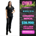 Conjunto Antifluido Negro Hero Medical