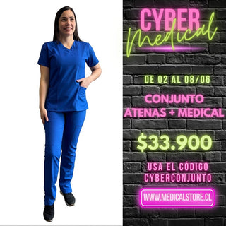 Conjunto Antifluido Azul Rey Hero (Atenas + Medical)