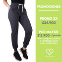 PANTALON JOGGER ANTIFLUIDO UNISEX RIPHOLIA GRIS ACERO