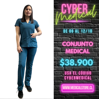 Conjunto Antifluido Verde Petroleo Hero Medical