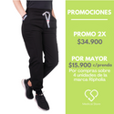 PANTALÓN JOGGER ANTIFLUIDO UNISEX RIPHOLIA NEGRO