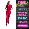 Conjunto Antifluido Rojo Hero Medical