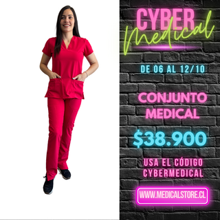 Conjunto Antifluido Rojo Hero Medical