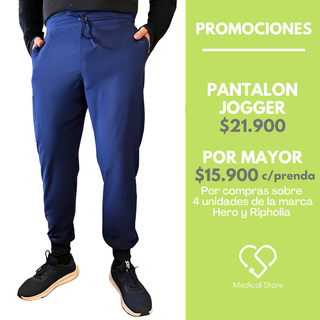 PANTALON JOGGER ANTIFLUIDO HOMBRE AZUL MARINO MODELO ESPARTA