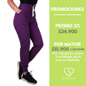 PANTALON JOGGER ANTIFLUIDO UNISEX RIPHOLIA MORADO