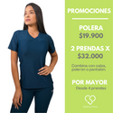 POLERA LYCRA RIPHOLIA VERDE PETROLEO 2216