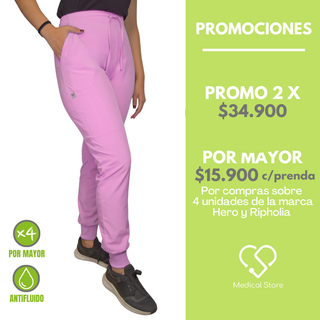 PANTALON JOGGER ROSA BEBE HERO ESPARTA