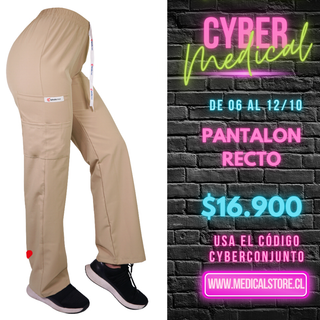 Pantalón Recto Antifluido Unisex Ripholia Beige