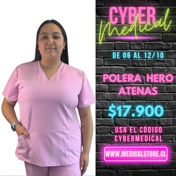 Top Antifluido Rosa Bebe Hero Atenas