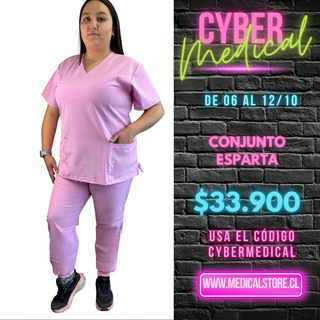 Conjunto Antifluido Jogger Rosa Bebe Hero Esparta