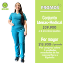 CONJUNTO ANTIFLUIDO VERDE TURQUESA HERO (ATENAS + MEDICAL)