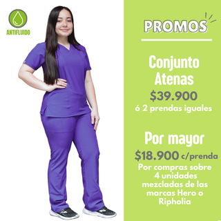 CONJUNTO ANTIFLUIDO MORADO HERO ATENAS