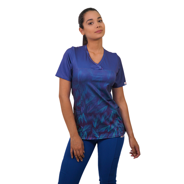 POLERA LYCRA AZUL REY 2449