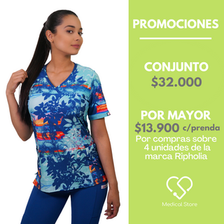 POLERA LYCRA RIPHOLIA AZUL REY 2414