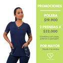 POLERA LYCRA AZUL MARINO ESTAMPADO 101-1