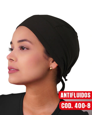 Gorro Pabellon Antifluido Unisex Negro.