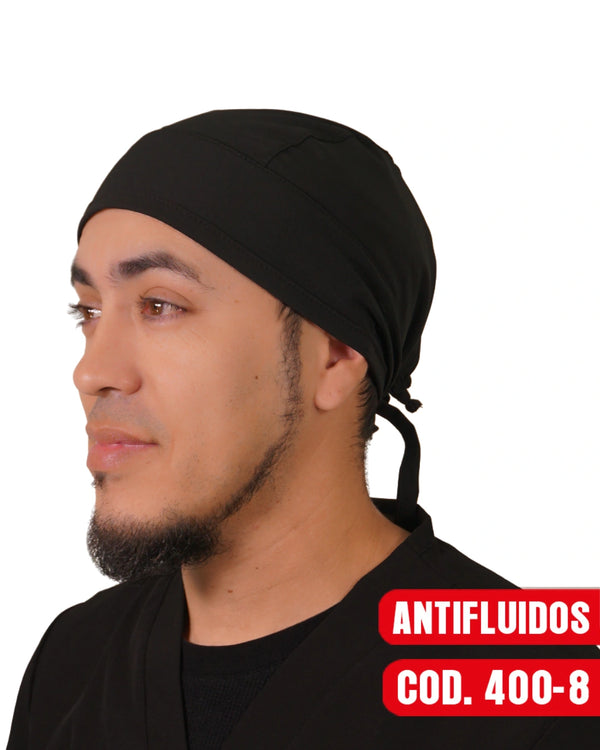 Gorro Pabellon Antifluido Unisex Negro.