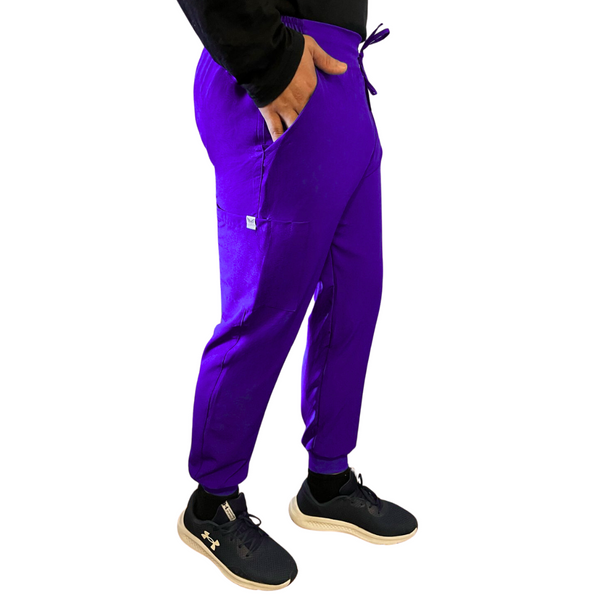 PANTALON JOGGER ANTIFLUIDO HOMBRE MORADO MODELO ESPARTA