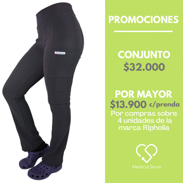 PANTALÓN SPANDEX RIPHOLIA GRIS