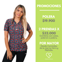 POLERA LYCRA RIPHOLIA NEGRO ESTAMPADO 2343