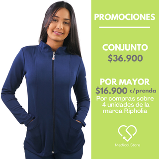 POLERÓN SPANDEX RIPHOLIA AZUL MARINO