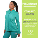 POLERÓN SPANDEX RIPHOLIA VERDE TURQUESA