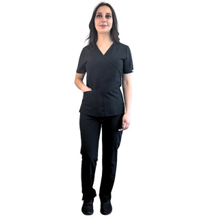 Conjunto Antifluidos Negro (Pantalon Medical Recto)