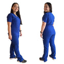 CONJUNTO ANTIFLUIDOS AZUL REY (PANTALON MEDICAL RECTO)