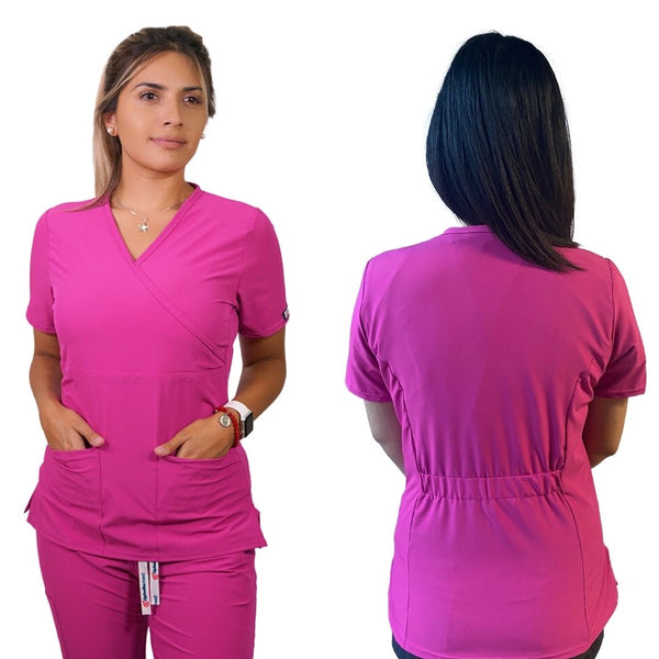 CONJUNTO ANTIFLUIDOS FUCSIA (PANTALON MEDICAL RECTO)