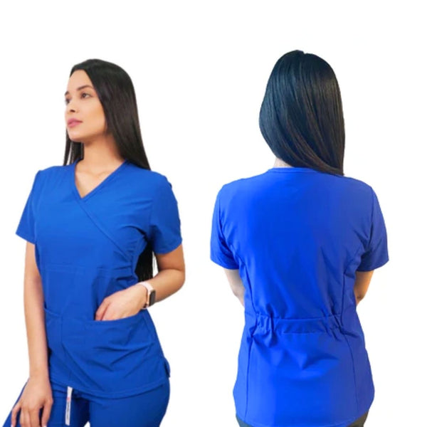 CONJUNTO ANTIFLUIDOS AZUL REY (PANTALON MEDICAL RECTO)