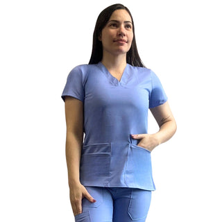 Top Antifluido Celeste Hero Medical